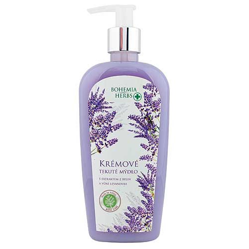 Bohemia Herbs Krémové tekuté mýdlo s vůní levandule 300 ml Mediabox