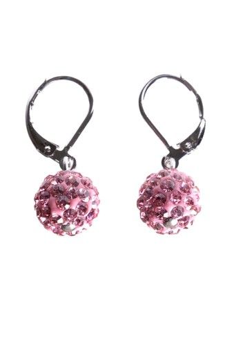 Růžové náušnice ARCON BIJOUX