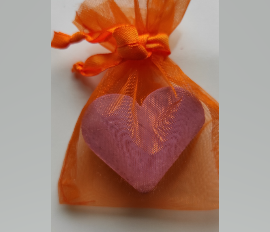 Srdíčko - Levandule 20 g - oranžový sáček AWGifts
