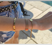 Náramek z chirurgické oceli pozlacený CHON/48 Arconbijoux.cz