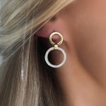 Náušnice pozlacené kroužky z chirurgické oceli CHOU/98 Arconbijoux.cz
