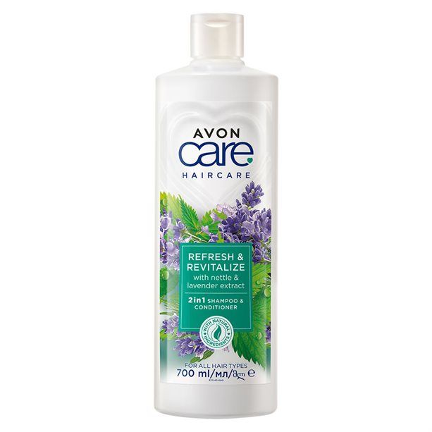 Šampon a kondicionér s výtažkem z kopřivy a levandule pro oslabené vlasy 700 ml Avon