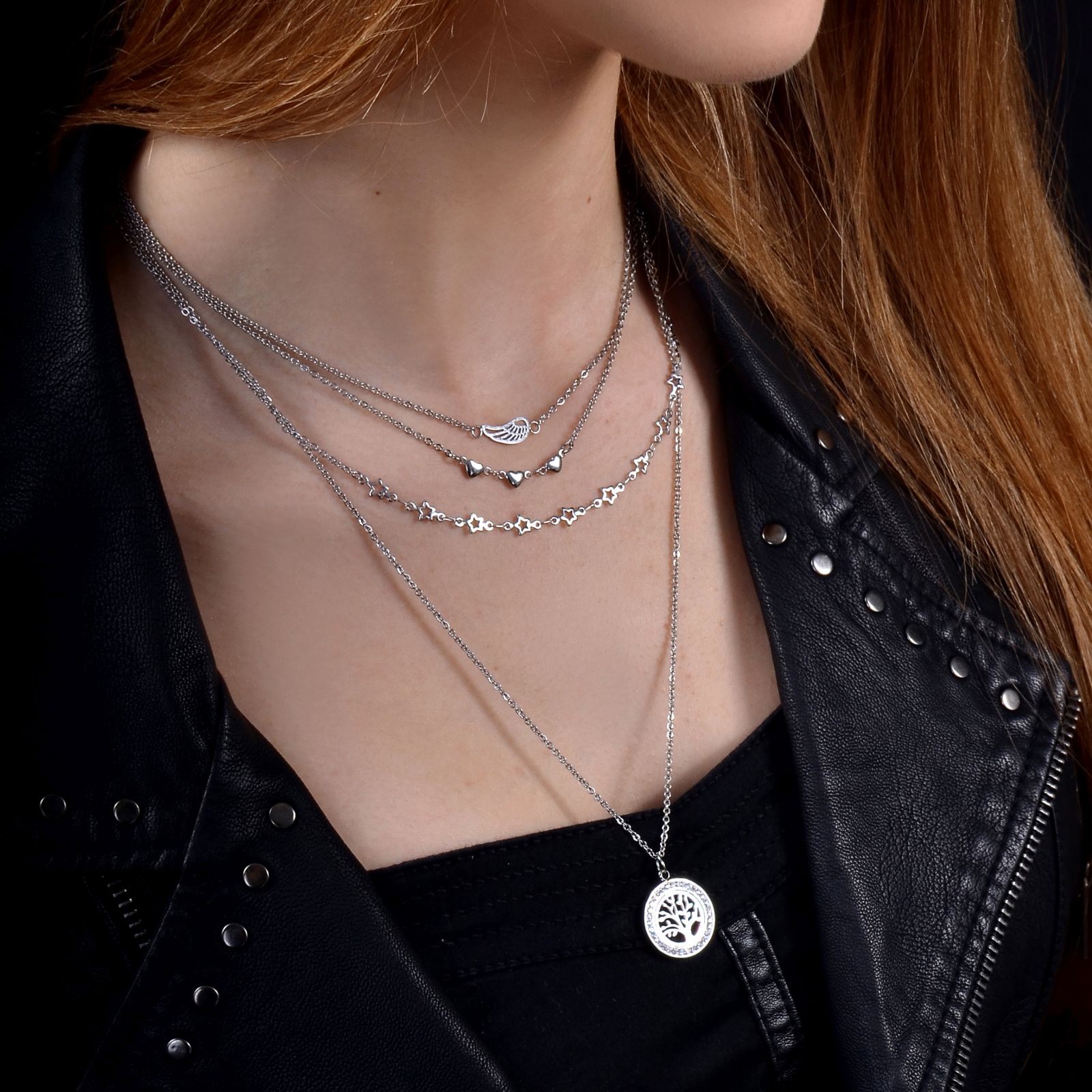 SET jemných řetízků z chirurgické oceli Arconbijoux.cz