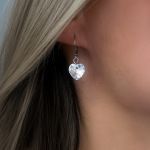 Swarovski Elements - náušnice srdíčka SWUSRD/10CH Arconbijoux
