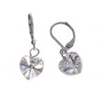 Swarovski Elements - náušnice srdíčka SWUSRD/10CH