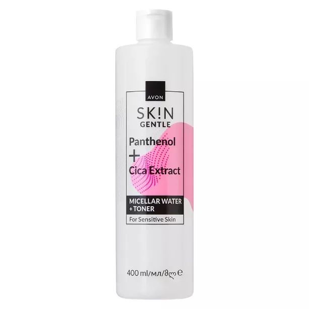 Čistící micelární voda a tonikum 2 v 1 pro citlivou pleť 400 ml Avon
