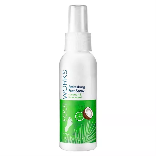 Sprej na nohy s vůní kokosu a limetky 100 ml Avon